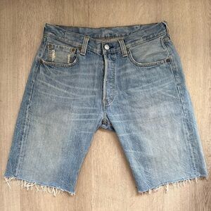 Levi's 501 low rise bermuda cutoff shorts